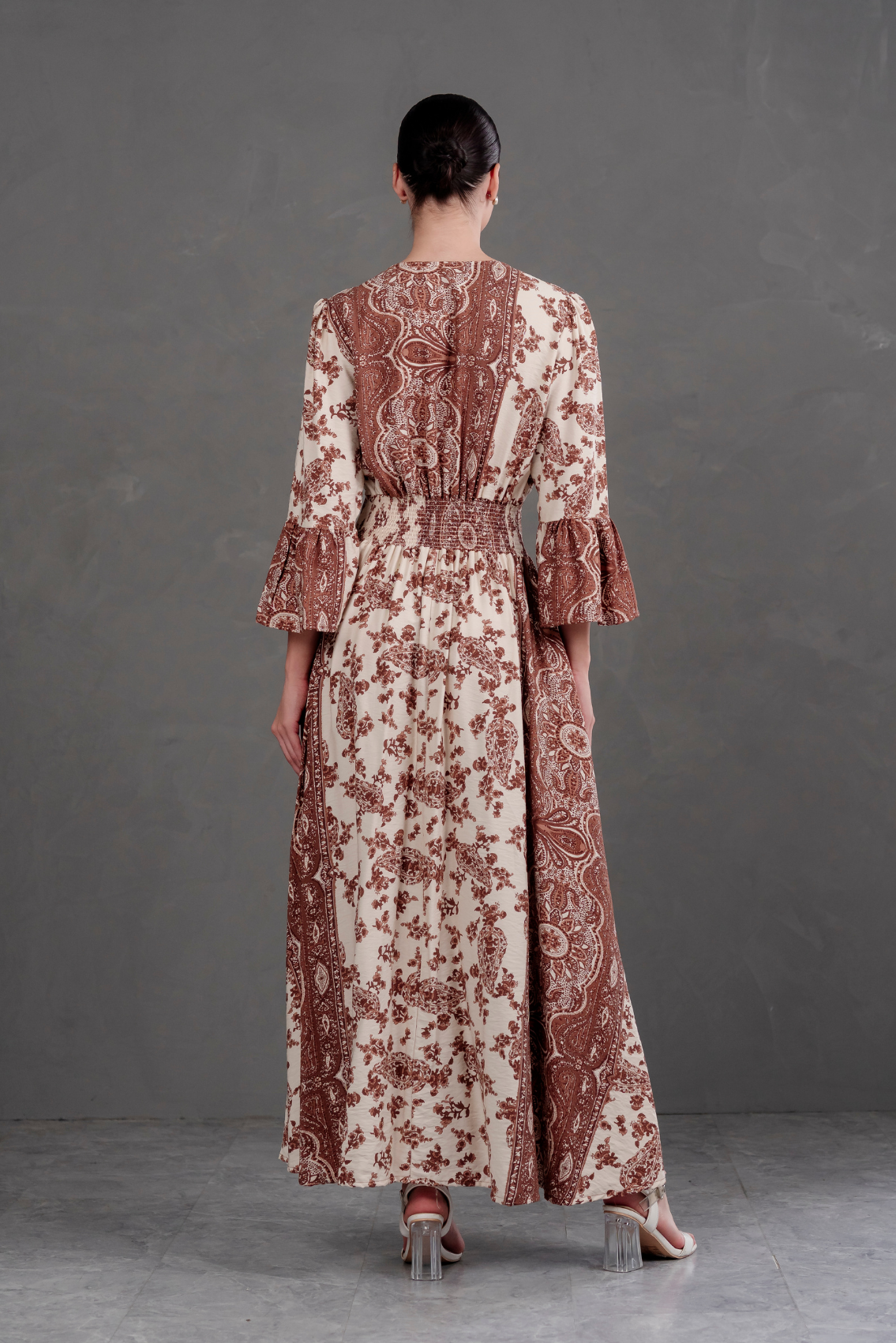 Vestido Largo Estampado Boho Artemisa