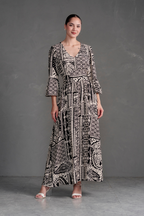 Vestido Largo Estampado Boho Artemisa