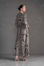 Vestido Largo Estampado Boho Artemisa