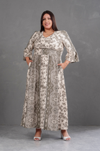Vestido Largo Estampado Boho Artemisa