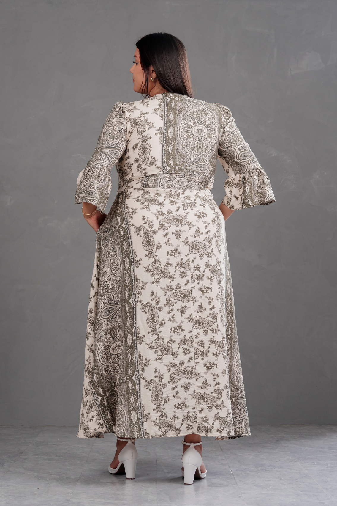 Vestido Largo Estampado Boho Artemisa