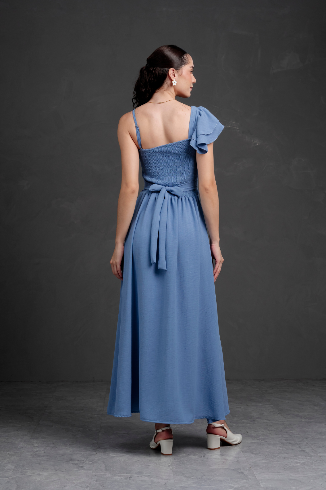 Vestido largo Asimetrico Melia