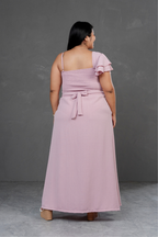 Vestido largo Asimetrico Melia