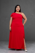 Vestido largo Asimetrico Melia