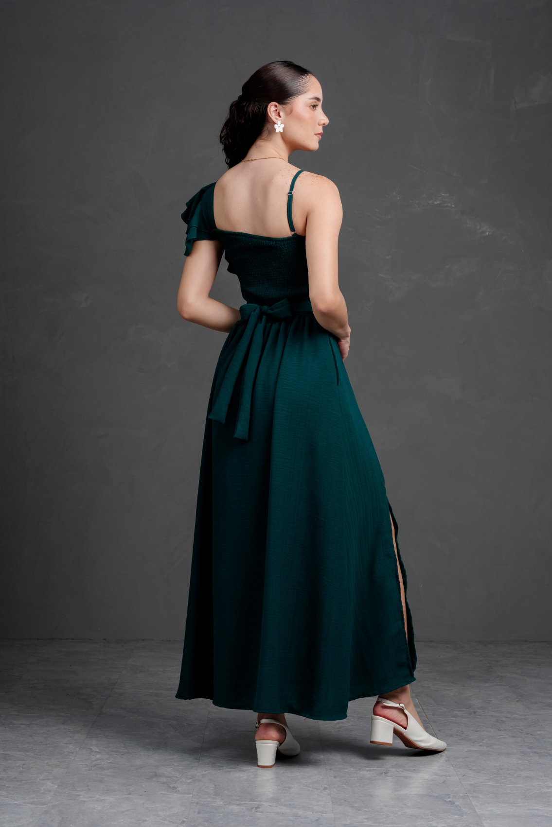 Vestido largo Asimetrico Melia