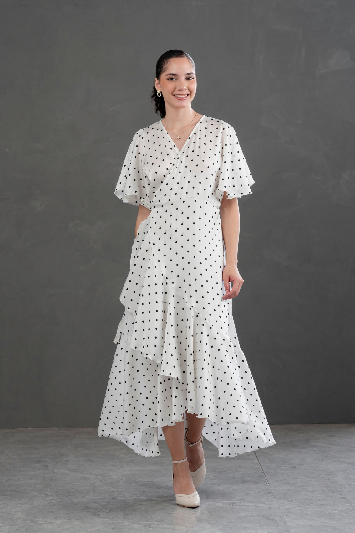 Vestido Envolvente Polka Dots Valentina