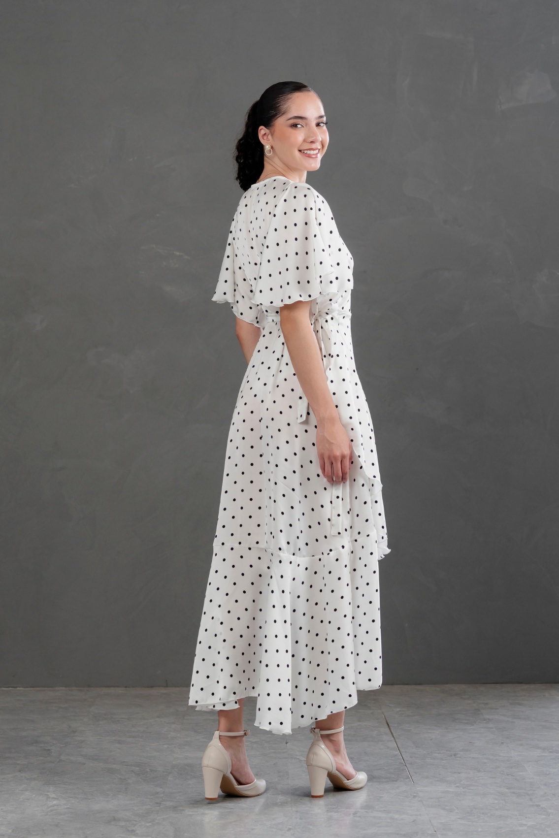 Vestido Envolvente Polka Dots Valentina