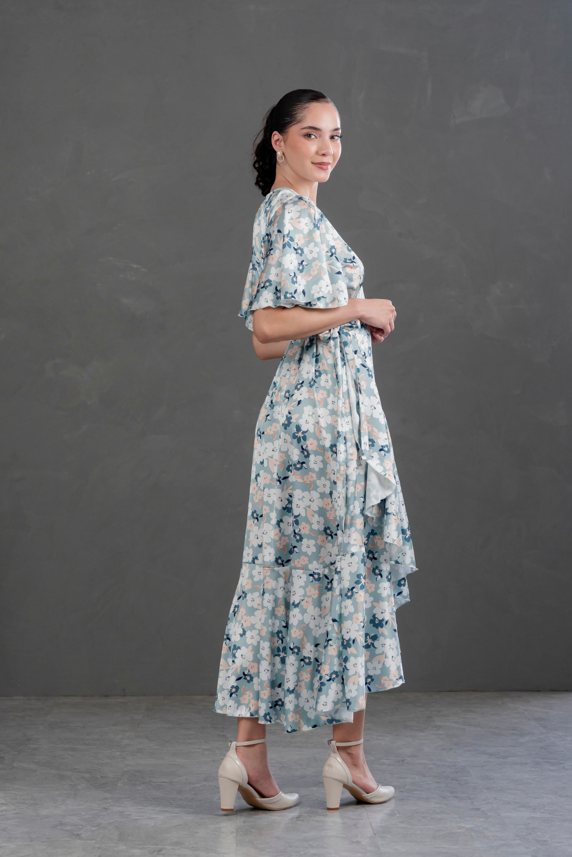 Vestido Envolvente Floreado Valentina