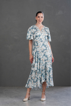 Vestido Envolvente Floreado Valentina