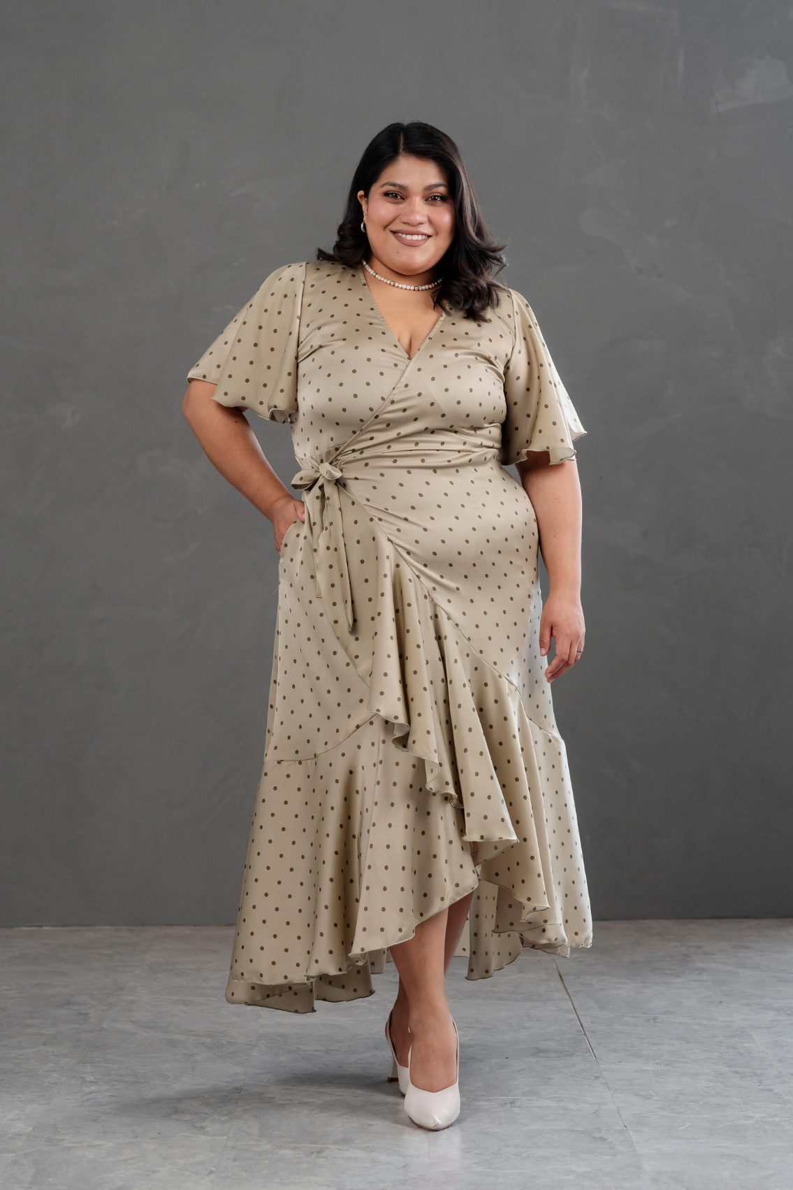 Vestido Envolvente Polka Dots Valentina