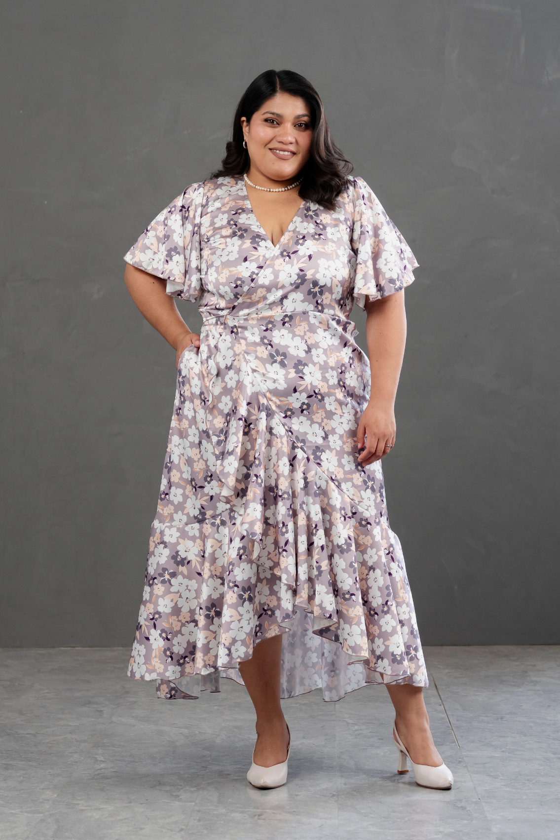 Vestido Envolvente Floreado Valentina