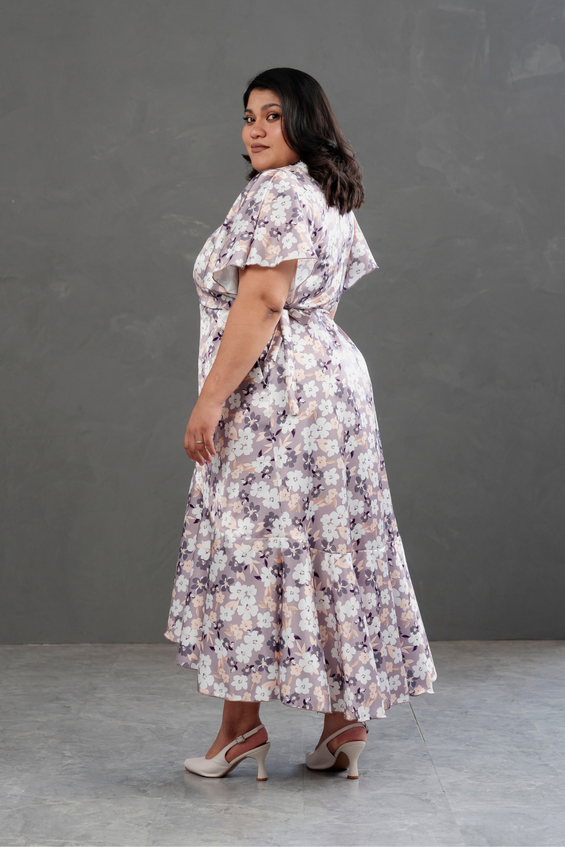 Vestido Envolvente Floreado Valentina