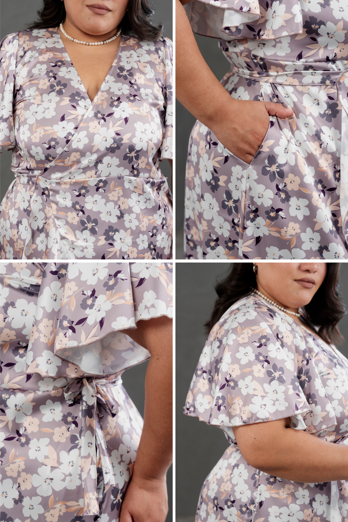 Vestido Envolvente Floreado Valentina