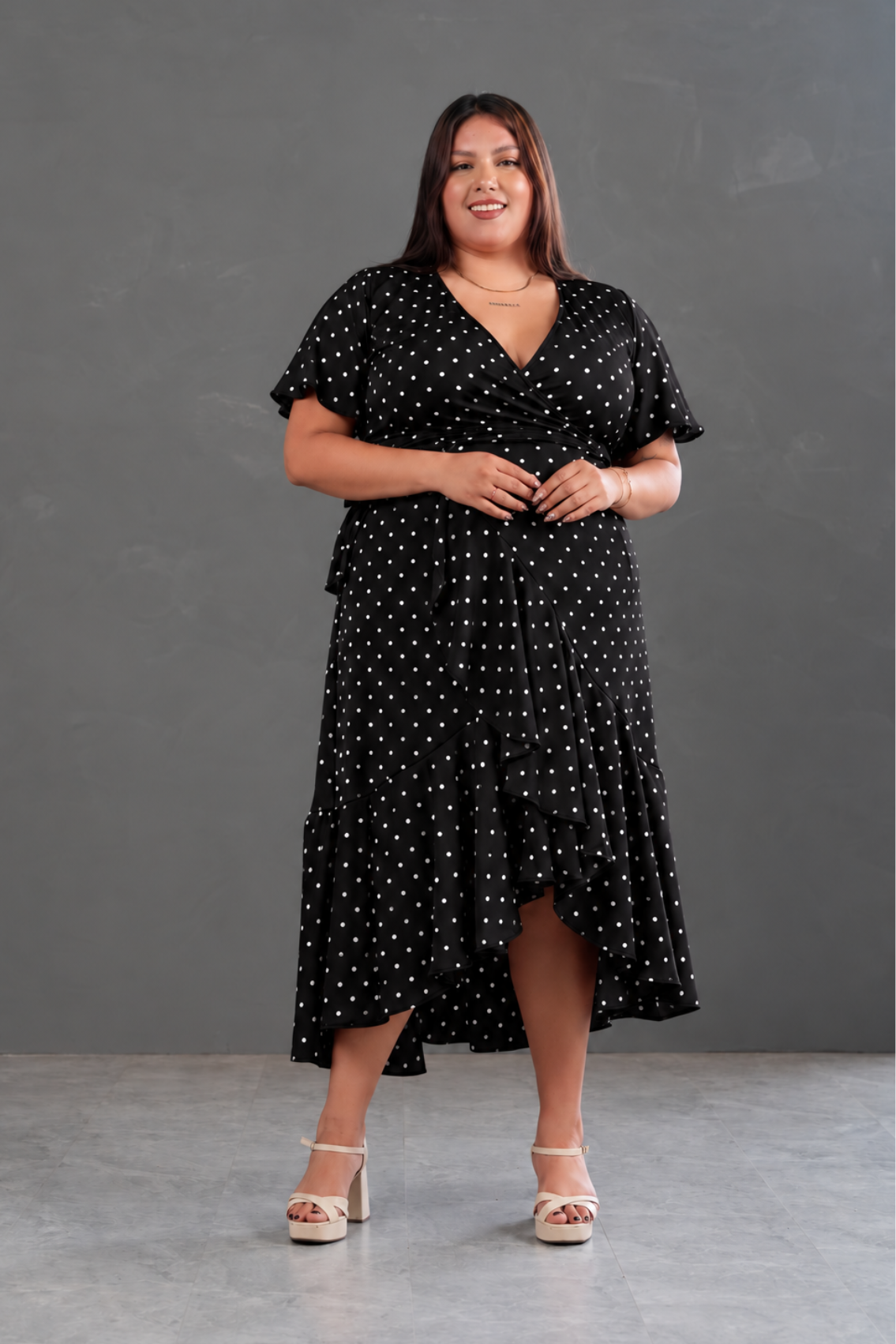 Vestido Envolvente Polka Dots Valentina