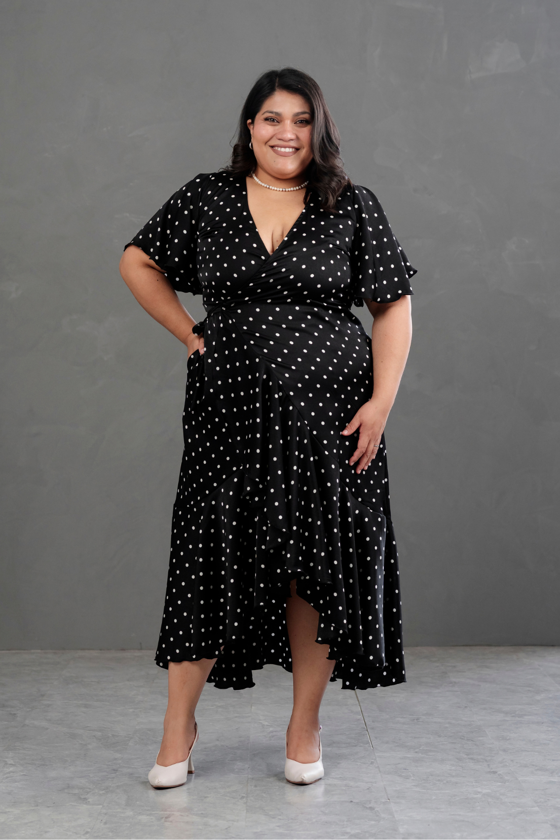 Vestido Envolvente Polka Dots Valentina