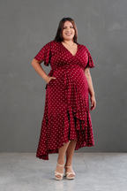 Vestido Envolvente Polka Dots Valentina