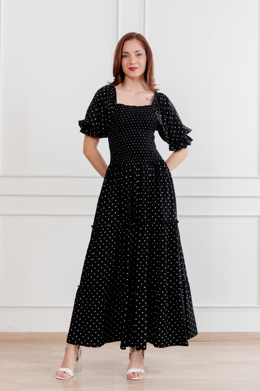 Maxivestido Gabriela Polka Dots
