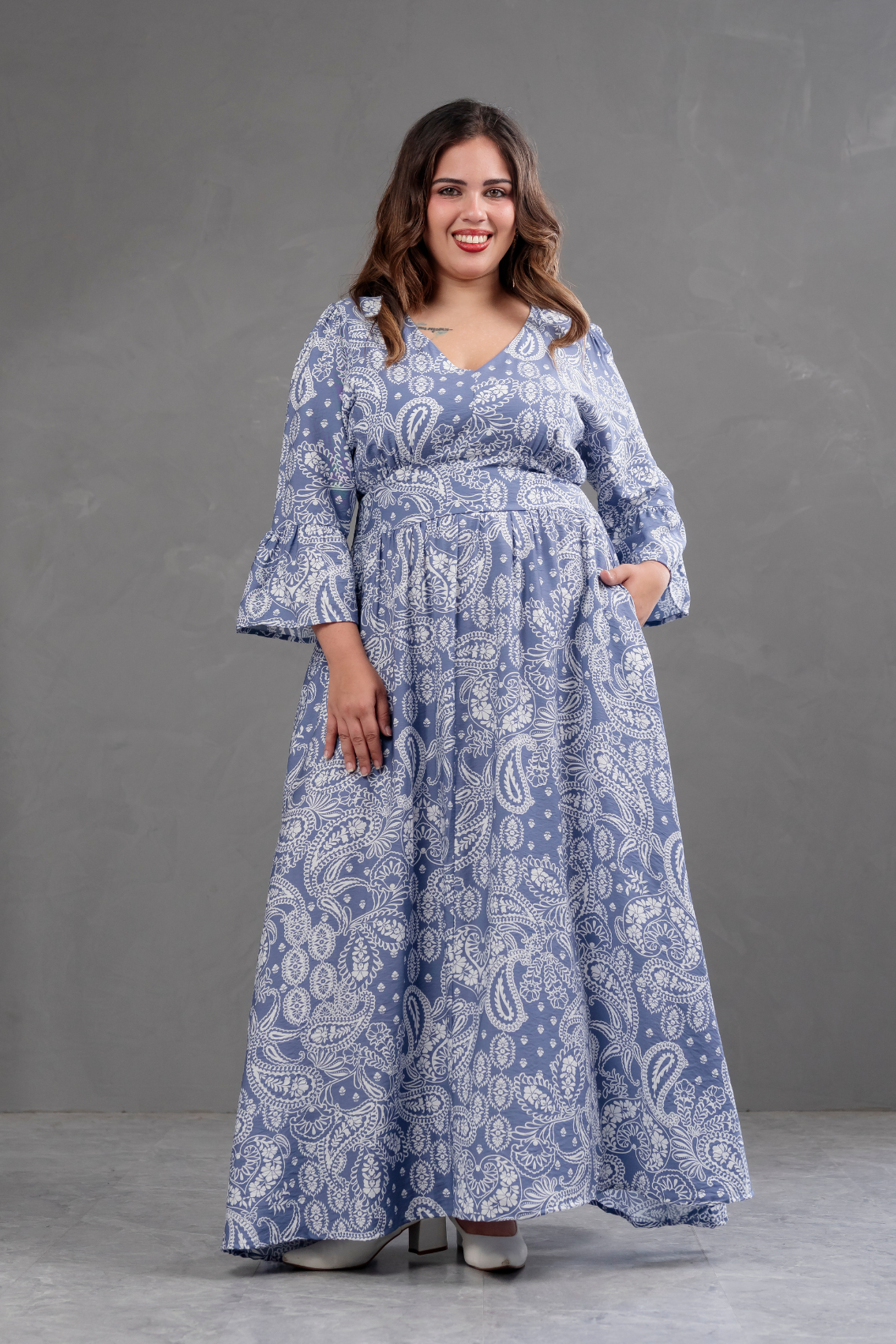 Vestido Largo Estampado Boho Artemisa