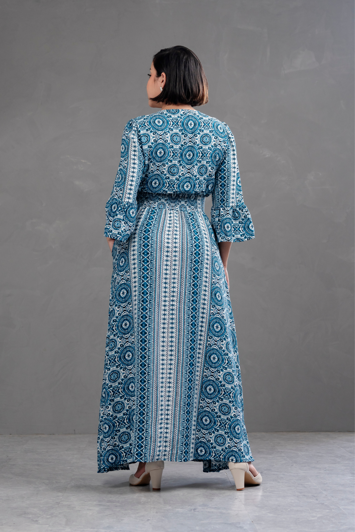 Vestido Largo Estampado Boho Artemisa