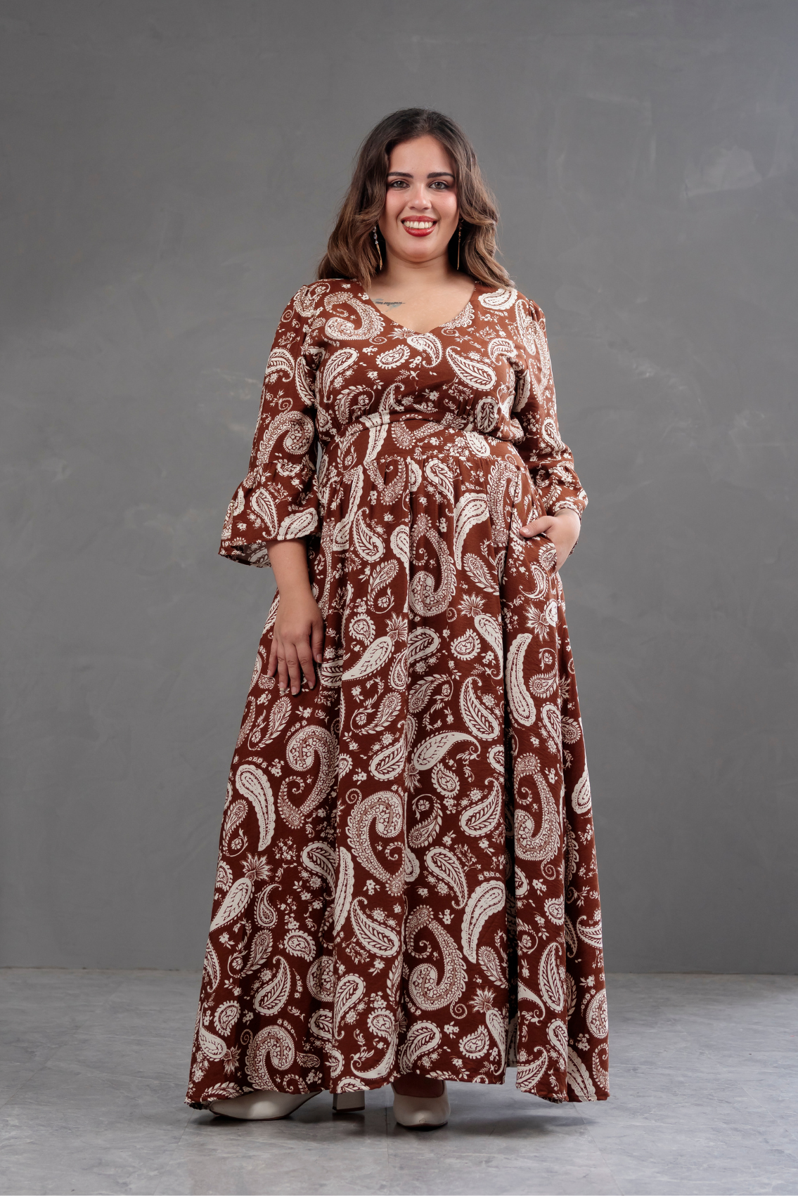 Vestido Largo Estampado Boho Artemisa
