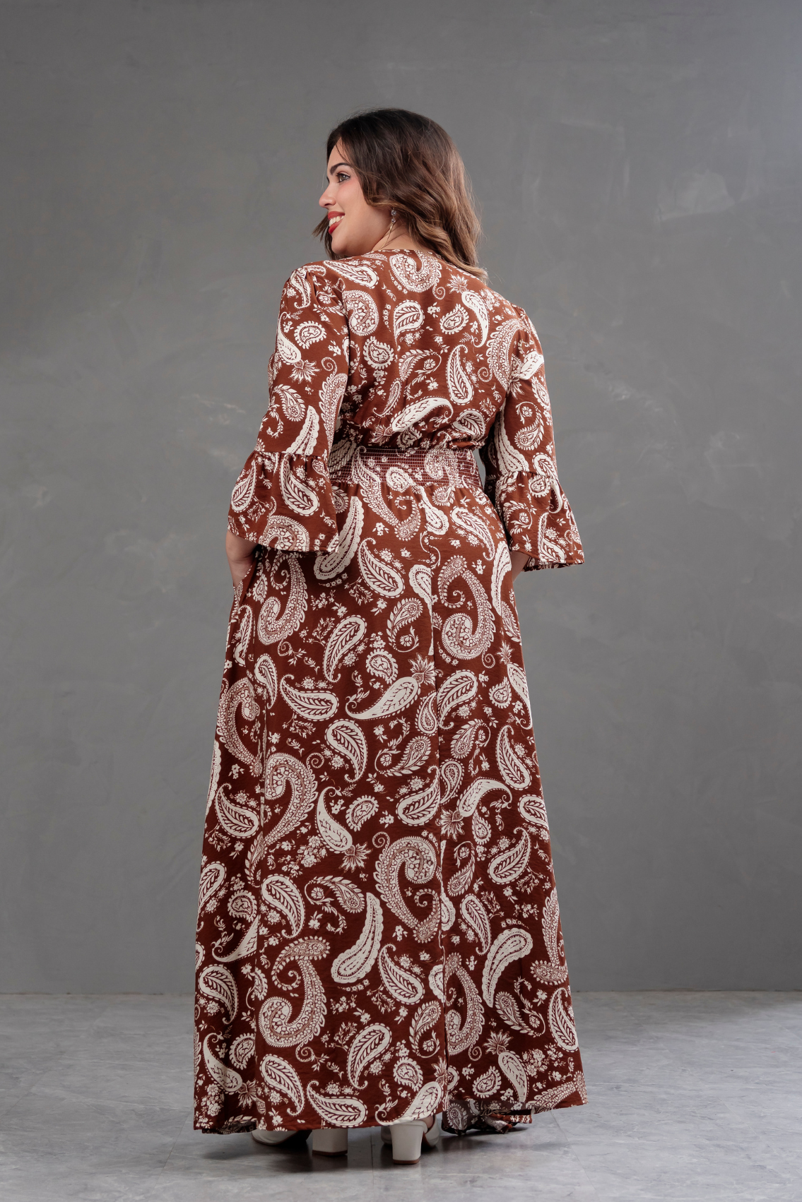 Vestido Largo Estampado Boho Artemisa