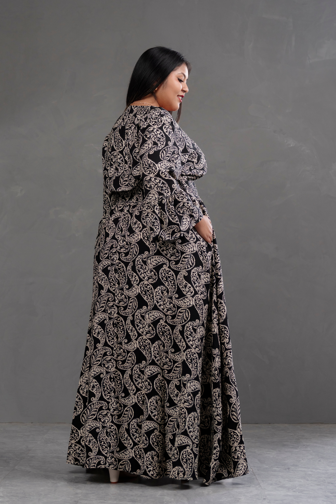 Vestido Largo Estampado Boho Artemisa