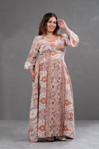 Vestido Largo Estampado Boho Artemisa