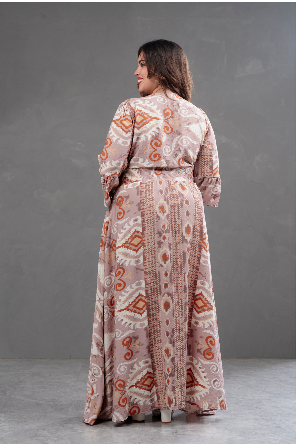 Vestido Largo Estampado Boho Artemisa