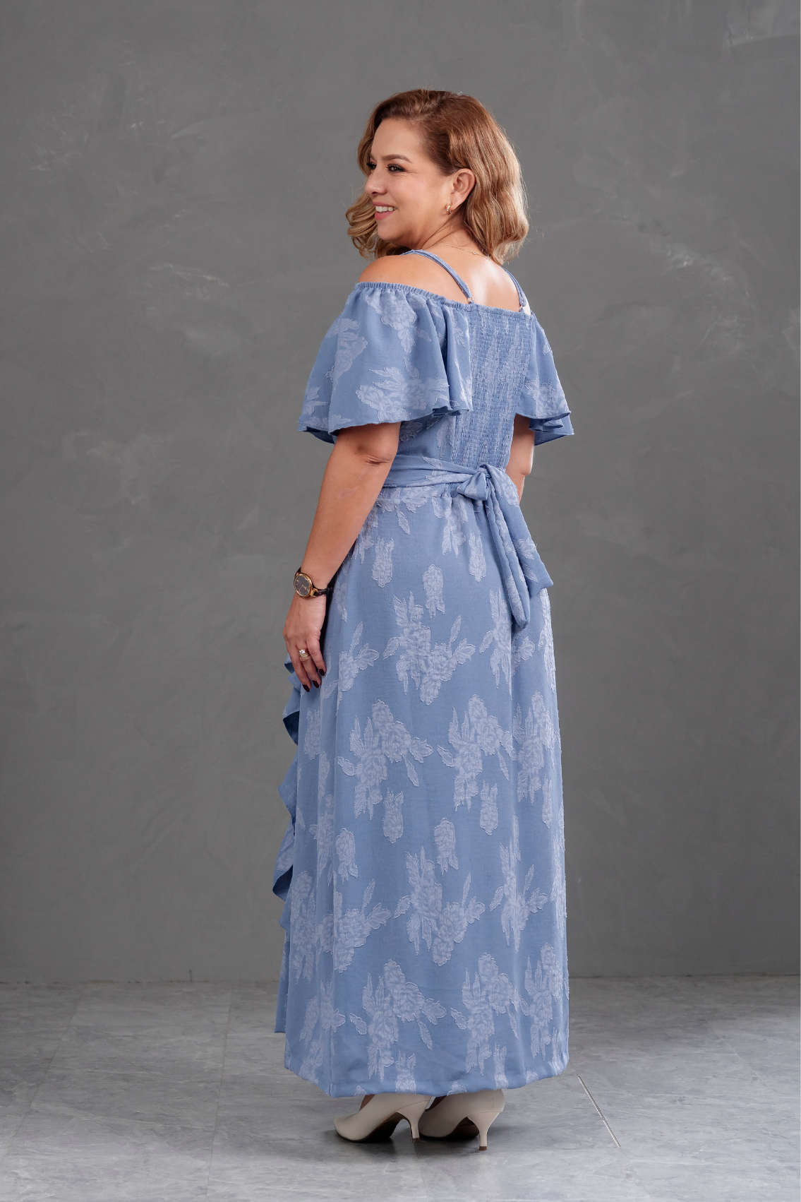 Vestido Largo Off Shoulder Magnolia