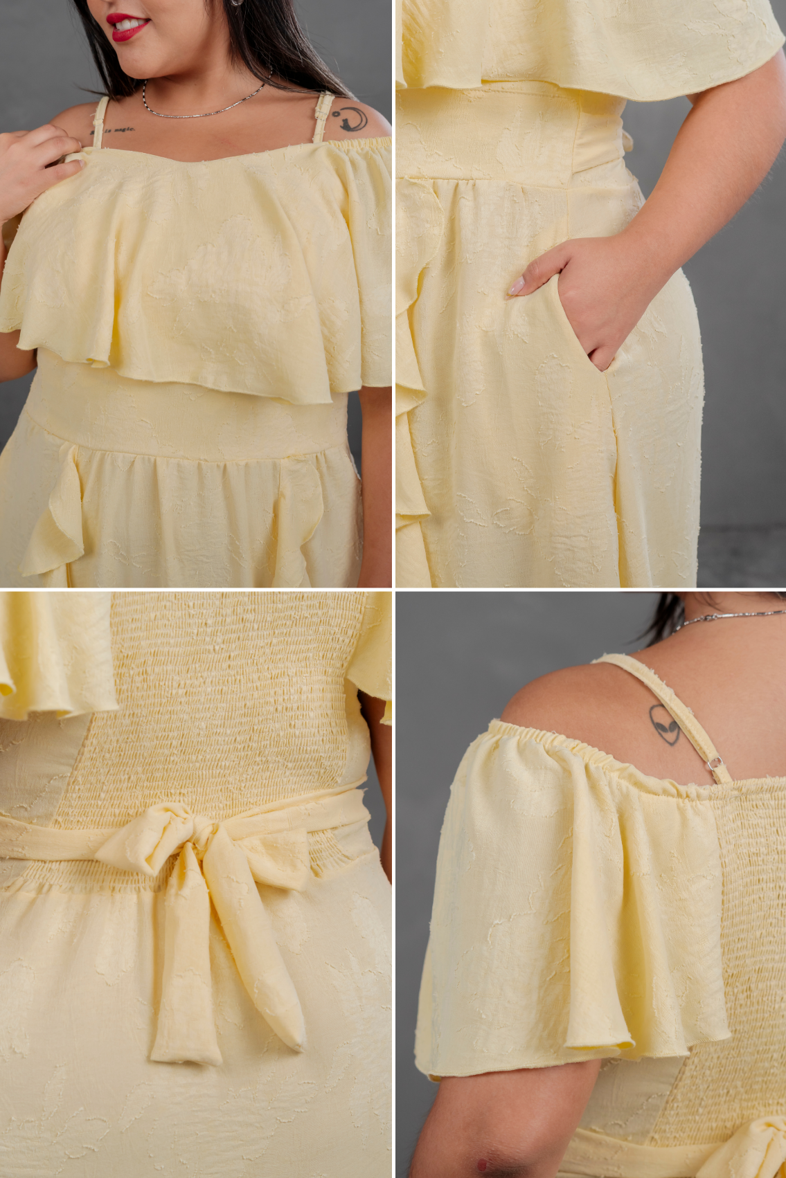 Vestido Largo Off Shoulder Magnolia