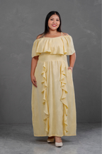 Vestido Largo Off Shoulder Magnolia