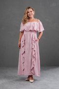 Vestido Largo Off Shoulder Magnolia