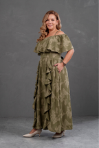 Vestido Largo Off Shoulder Magnolia