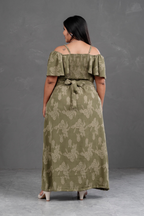 Vestido Largo Off Shoulder Magnolia