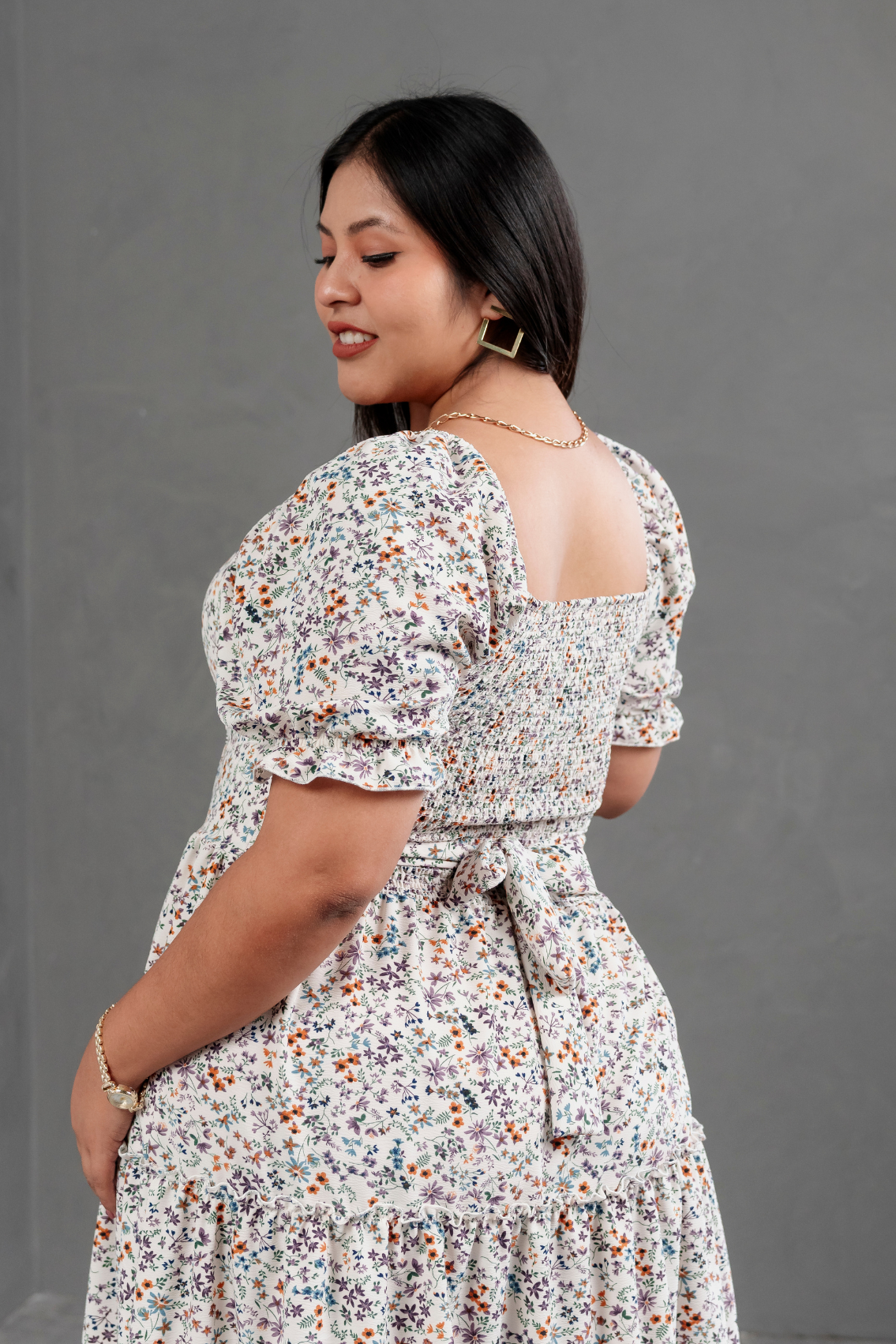 Vestido Midi Alice Floreado
