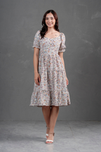 Vestido Midi Alice Floreado