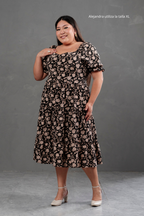 Vestido Midi Alice Floreado