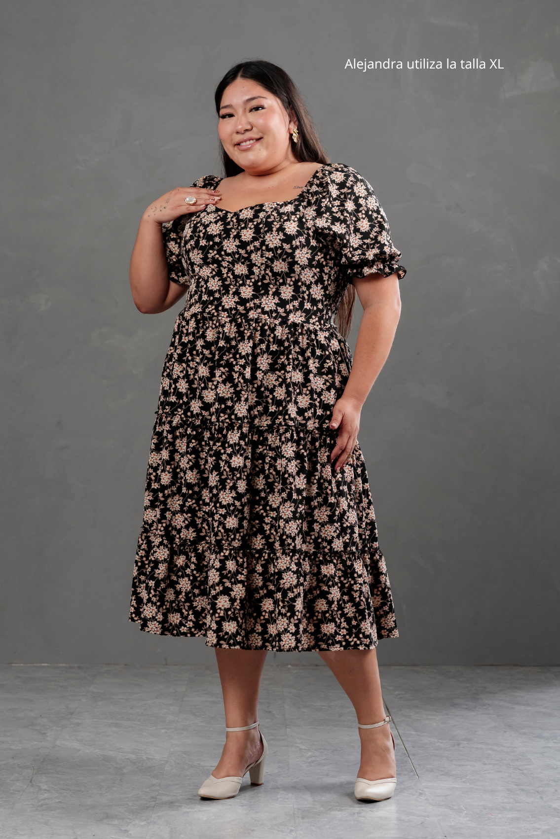 Vestido Midi Alice Floreado