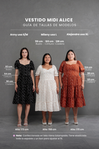 Vestido Midi Alice Polka Dots Lacre