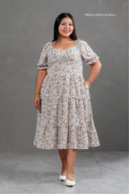 Vestido Midi Alice Floreado