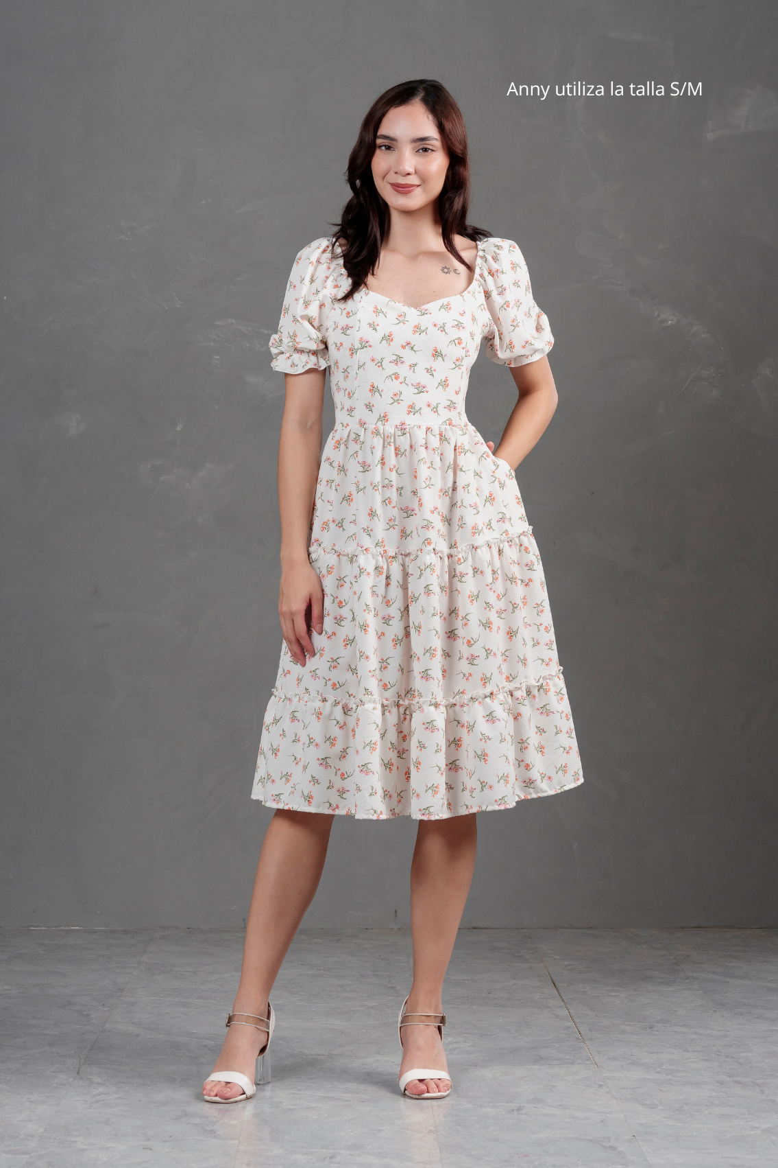 Vestido Midi Alice Floreado