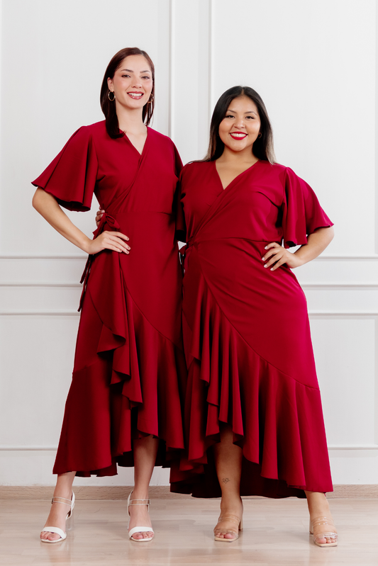 Vestido Morellia envolvente