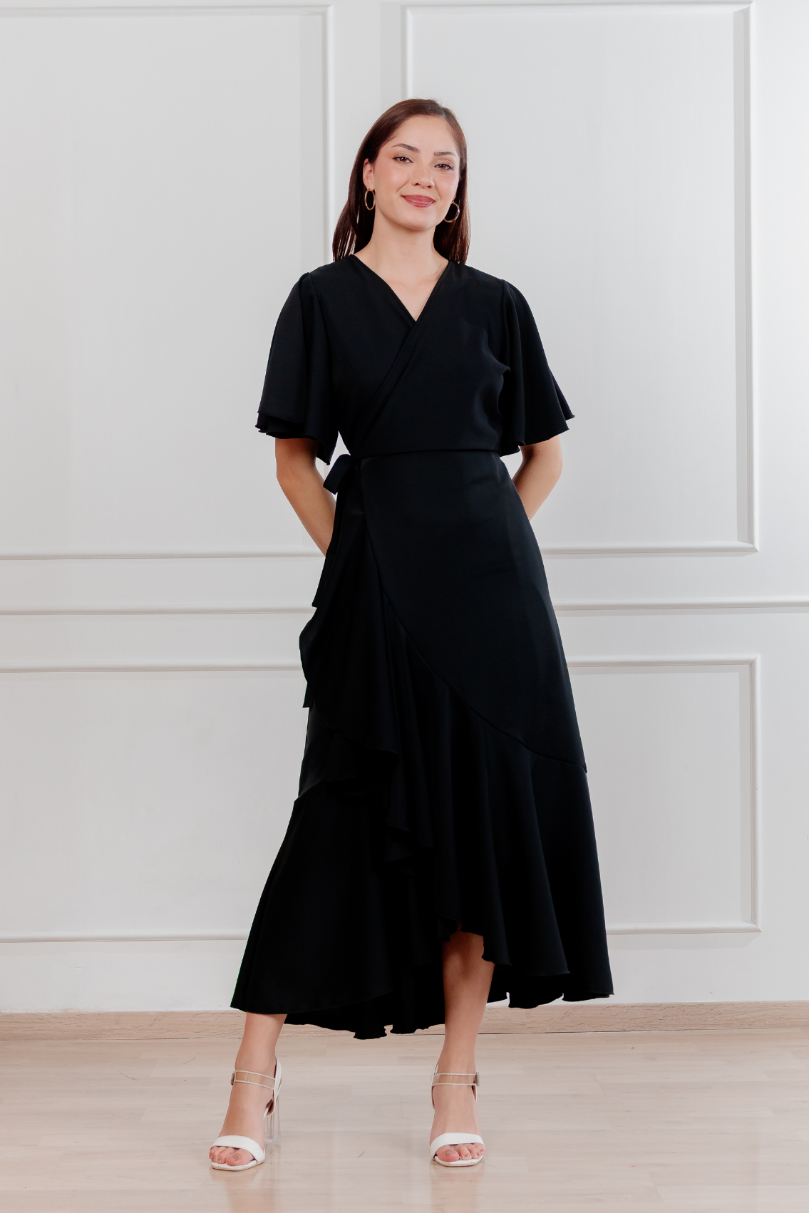 Vestido Morellia envolvente