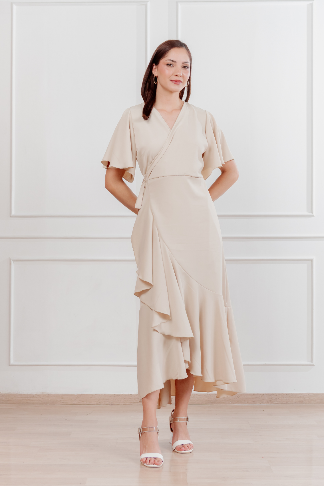 Vestido Morellia envolvente