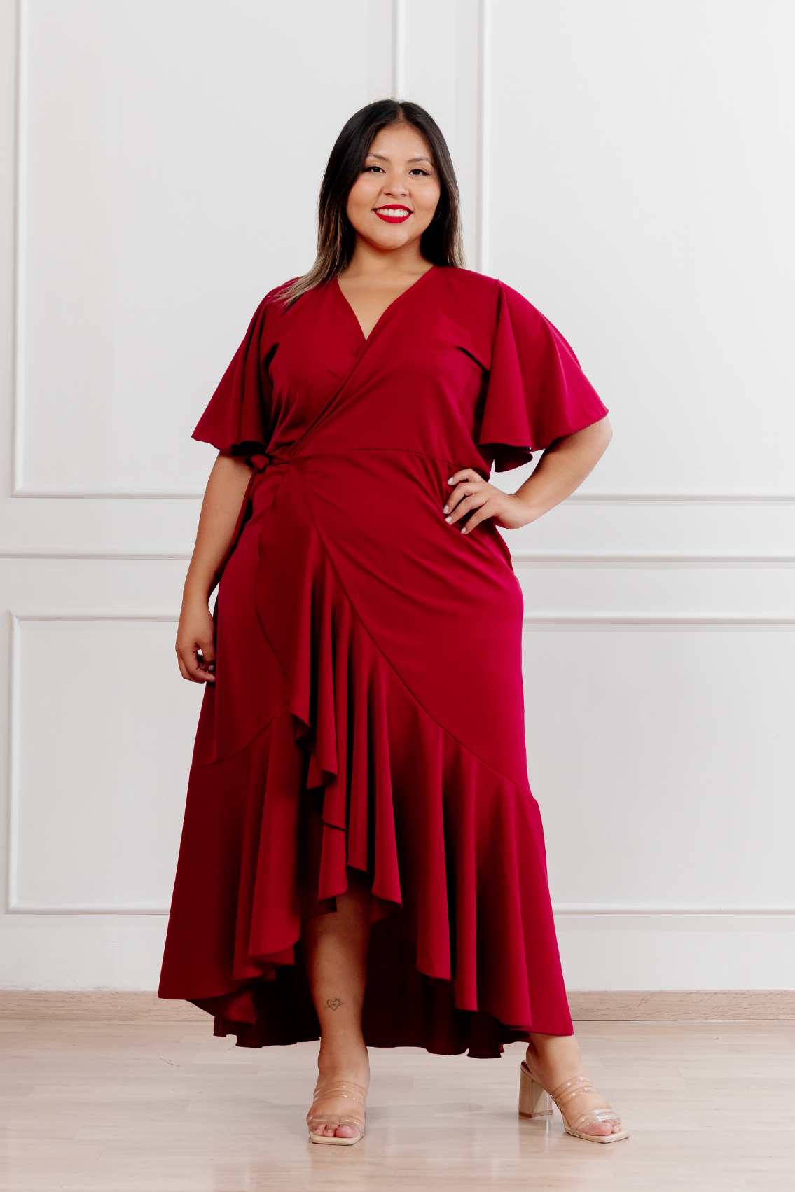 Vestido Morellia envolvente