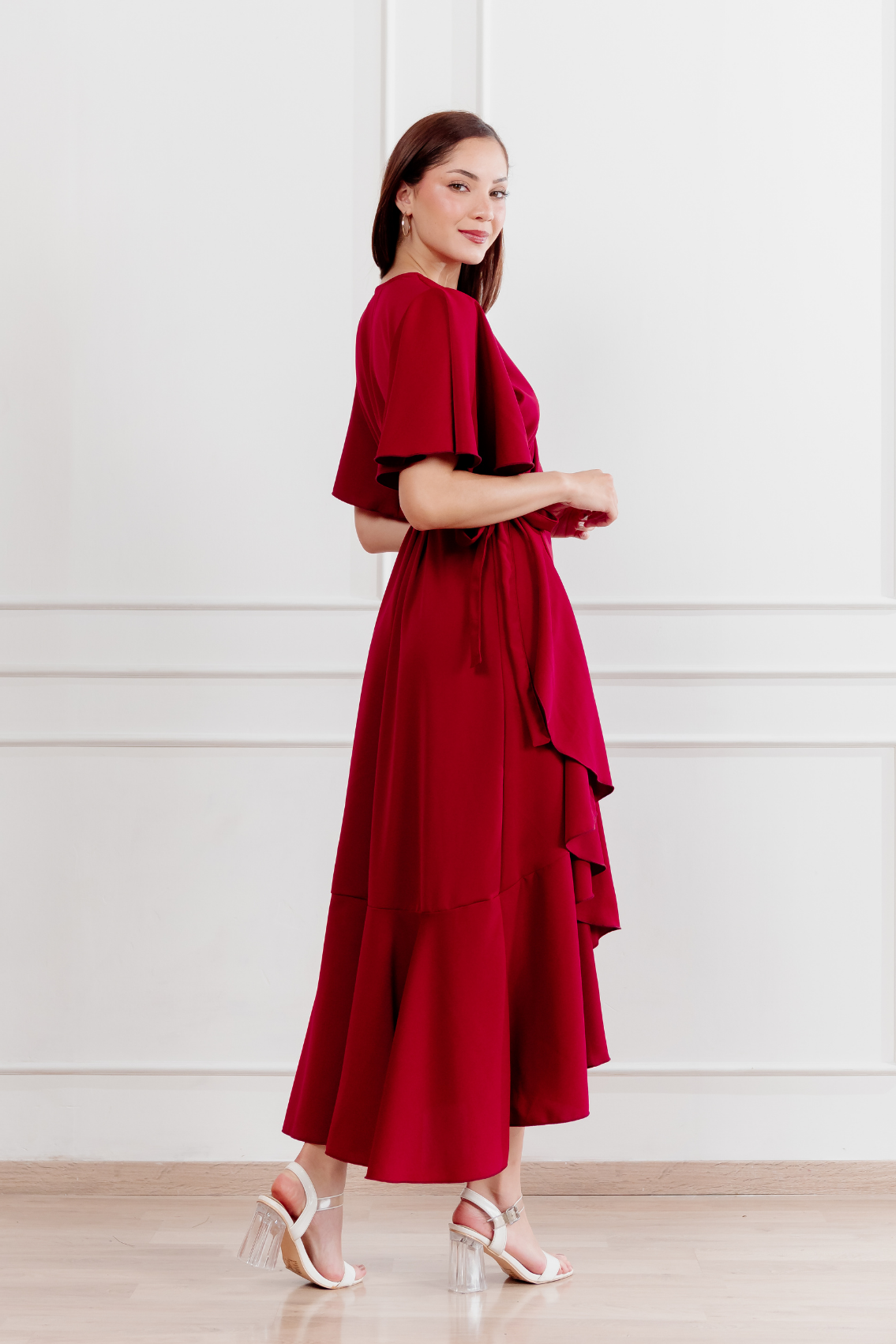 Vestido Morellia envolvente