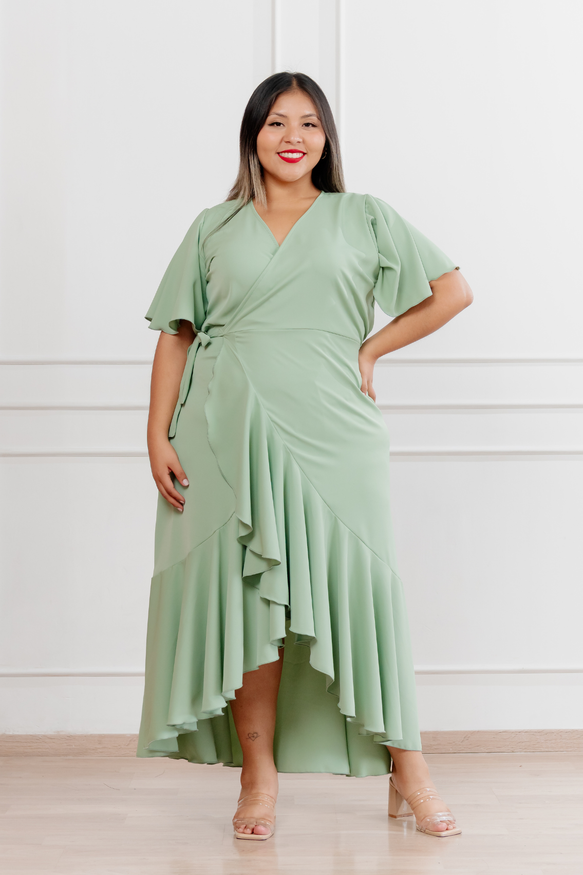 Vestido Morellia envolvente