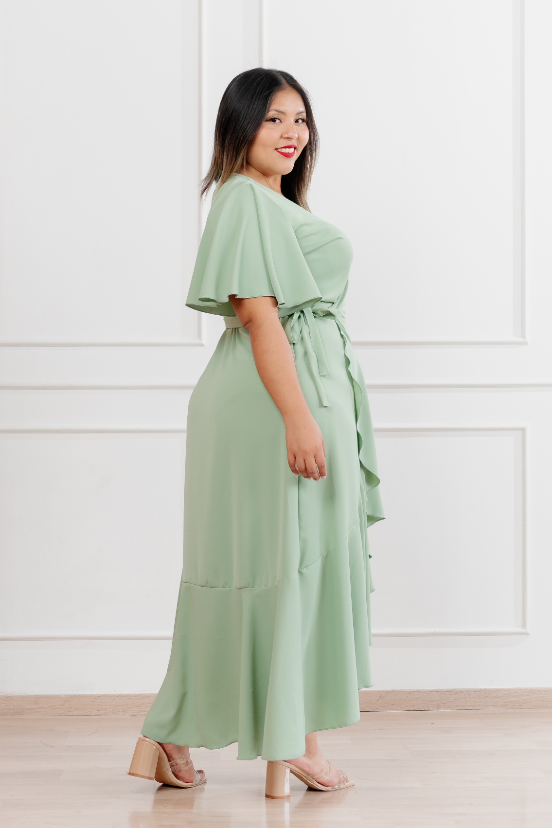 Vestido Morellia envolvente