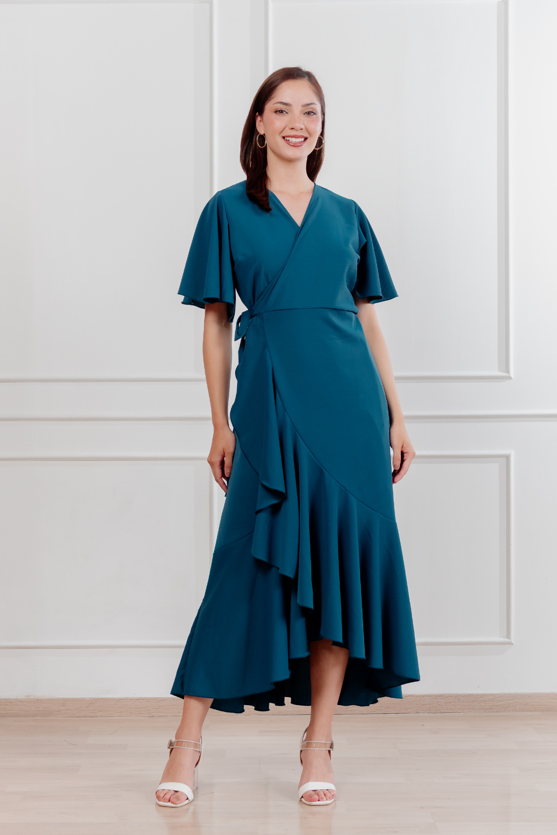 Vestido Morellia envolvente