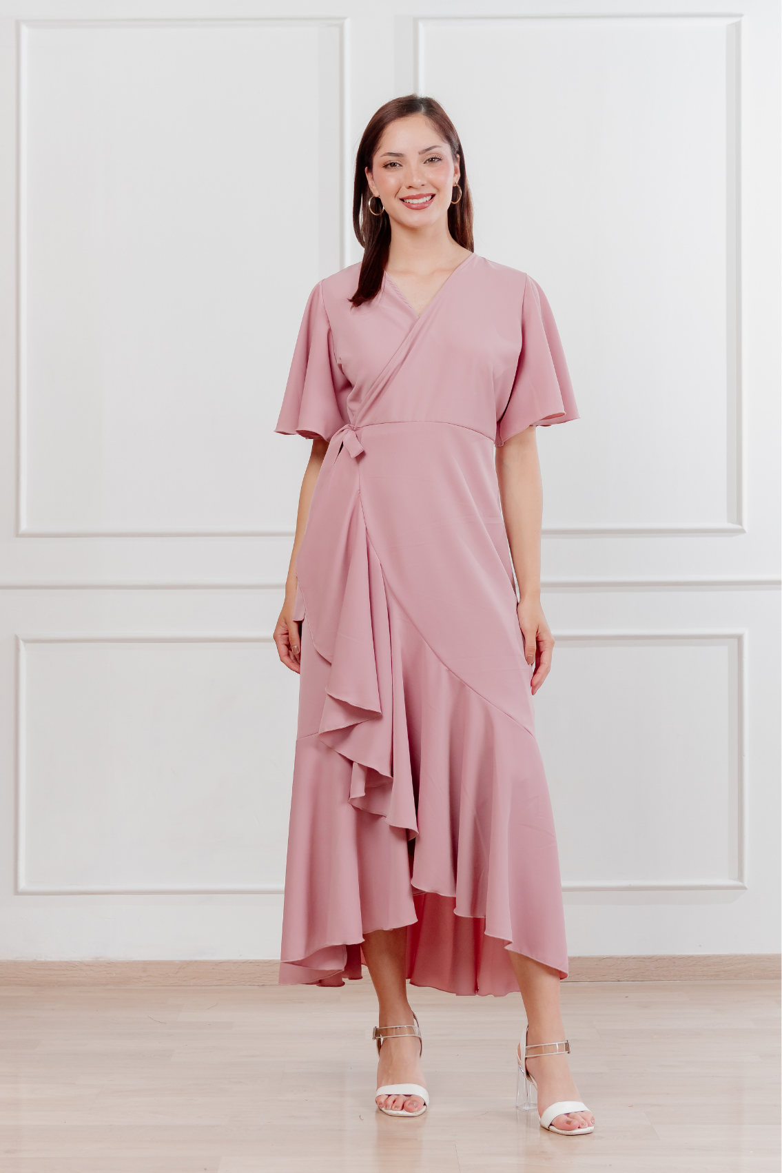 Vestido Morellia envolvente